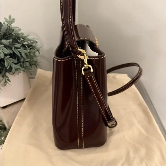 Tory Burch Britten Top Handle Patent Leather
Claret Red - Picture 4 of 8